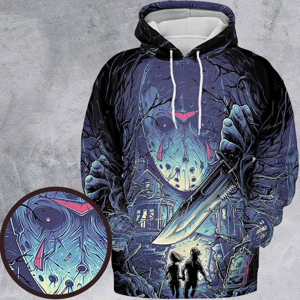 Camp Crystal Chic Friday the 13th All-over Print Hoodie - 2
