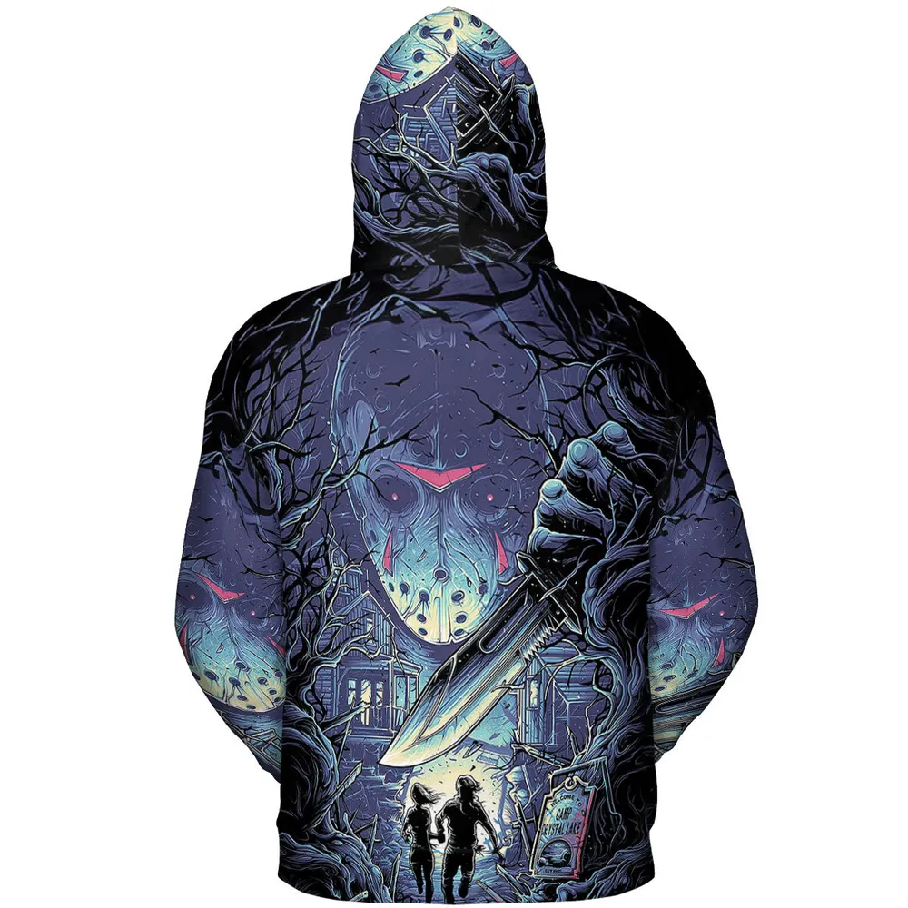 Camp Crystal Chic Friday the 13th All-over Print Hoodie - 5
