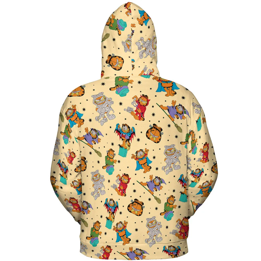 Nostalgic Cat Garfield's Halloween Adventure All-over Print Hoodie - 5