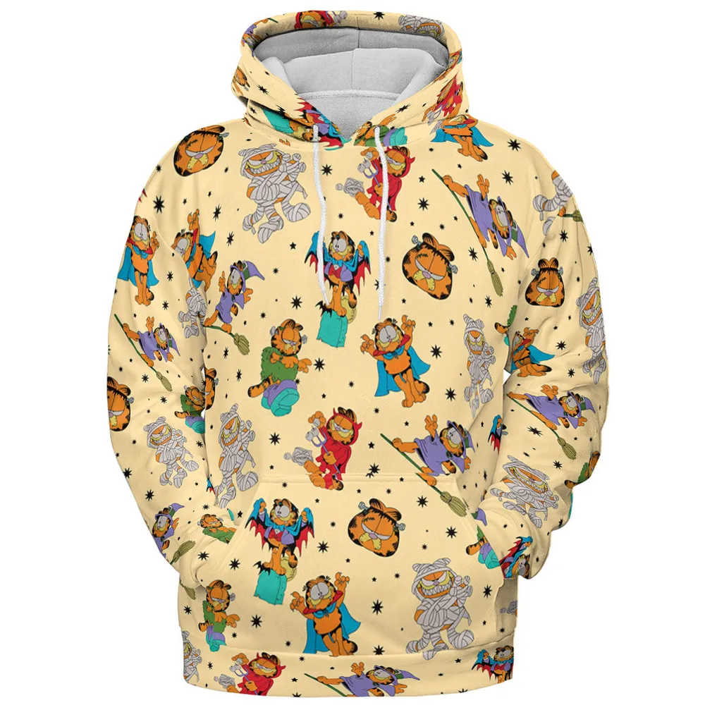 Nostalgic Cat Garfield's Halloween Adventure All-over Print Hoodie - 3