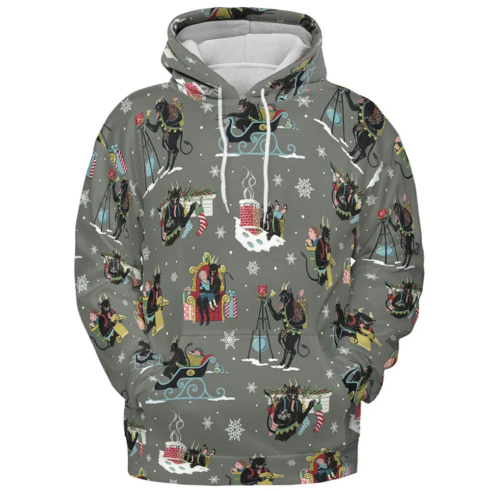 Unusual Christmas Krampus All-over Print Hoodie - 3