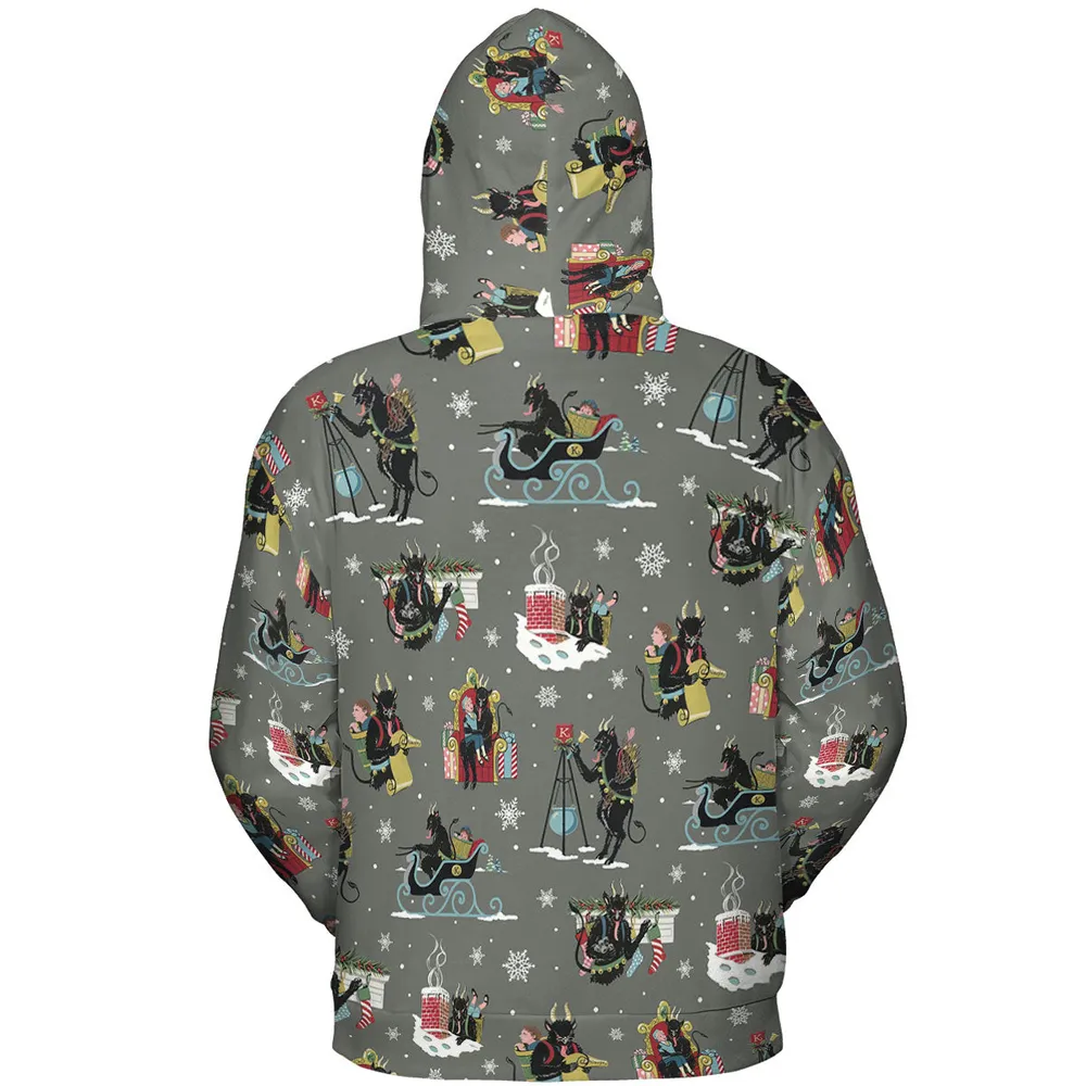 Unusual Christmas Krampus All-over Print Hoodie - 5