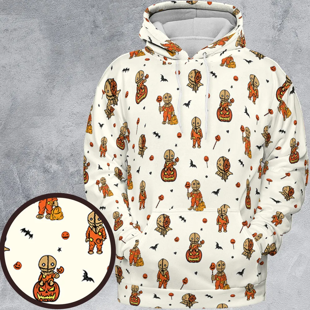 Pumpkin Sam Trick 'r Treat Horror All-over Print Hoodie - 2