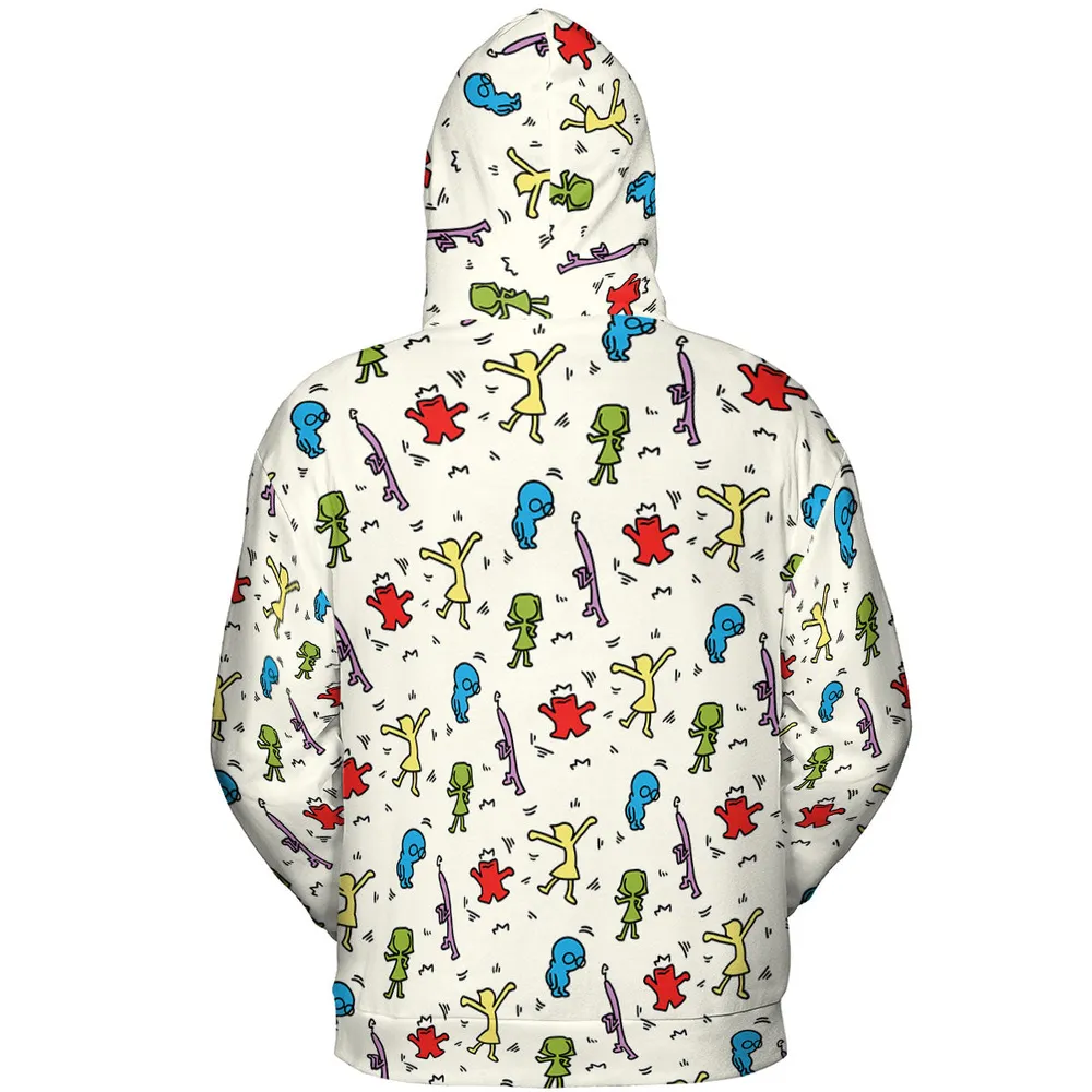Emotions Pop Inside Out Haring All-over Print Hoodie - 5