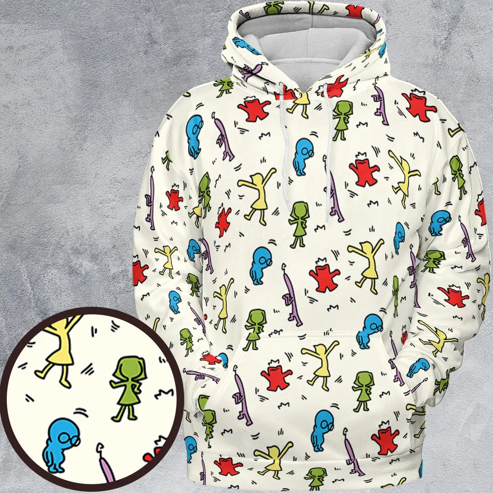 Emotions Pop Inside Out Haring All-over Print Hoodie - 2
