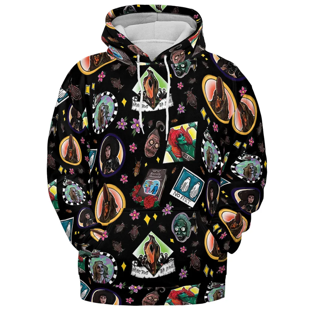 Showtime Beetlejuice Themed All-over Print Hoodie - 3
