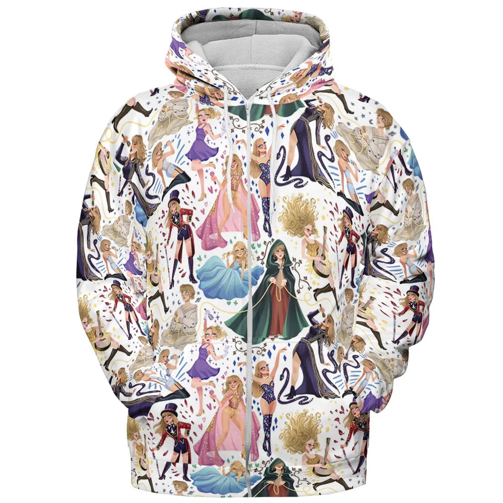 Blondie Colorful Lineup All-over Print Hoodie - 4