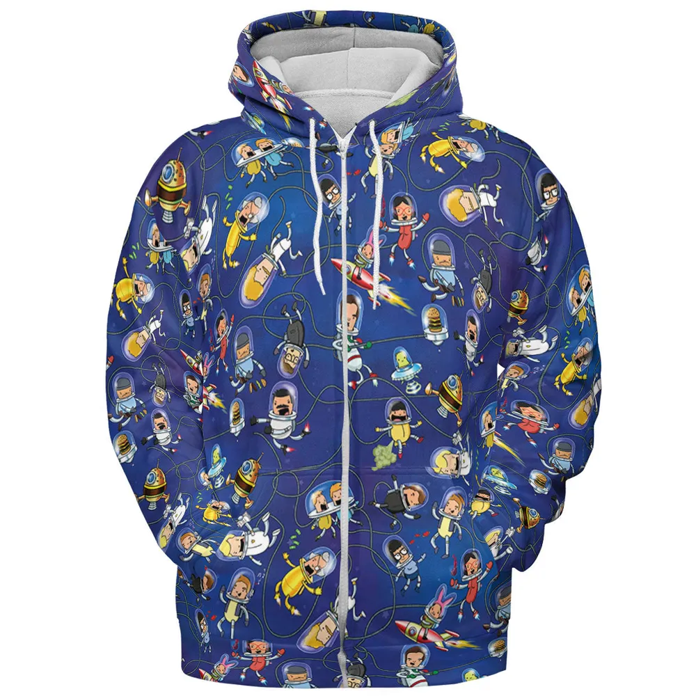 Outer Space Bob's Burgers All-over Print Hoodie - 4