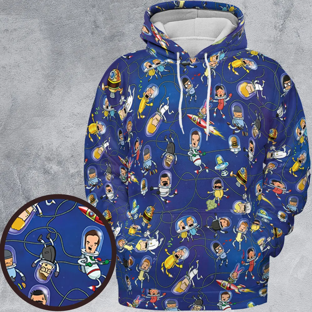 Outer Space Bob's Burgers All-over Print Hoodie - 2