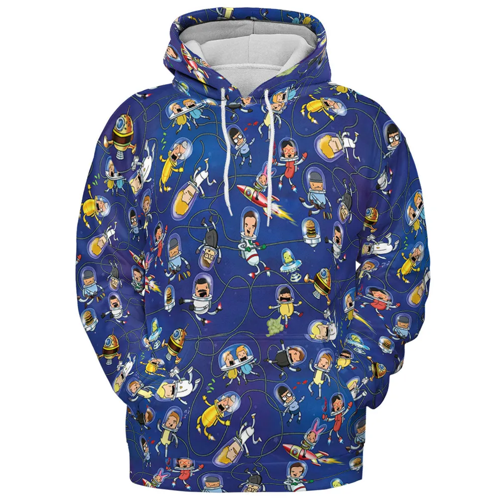 Outer Space Bob's Burgers All-over Print Hoodie - 3