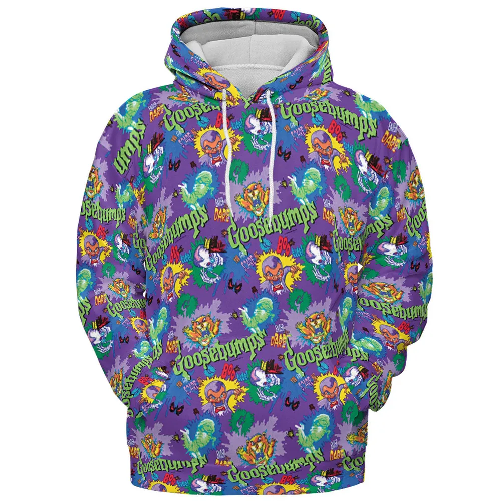 You Can't Scare Me Goosebumps All-over Print Hoodie - 3