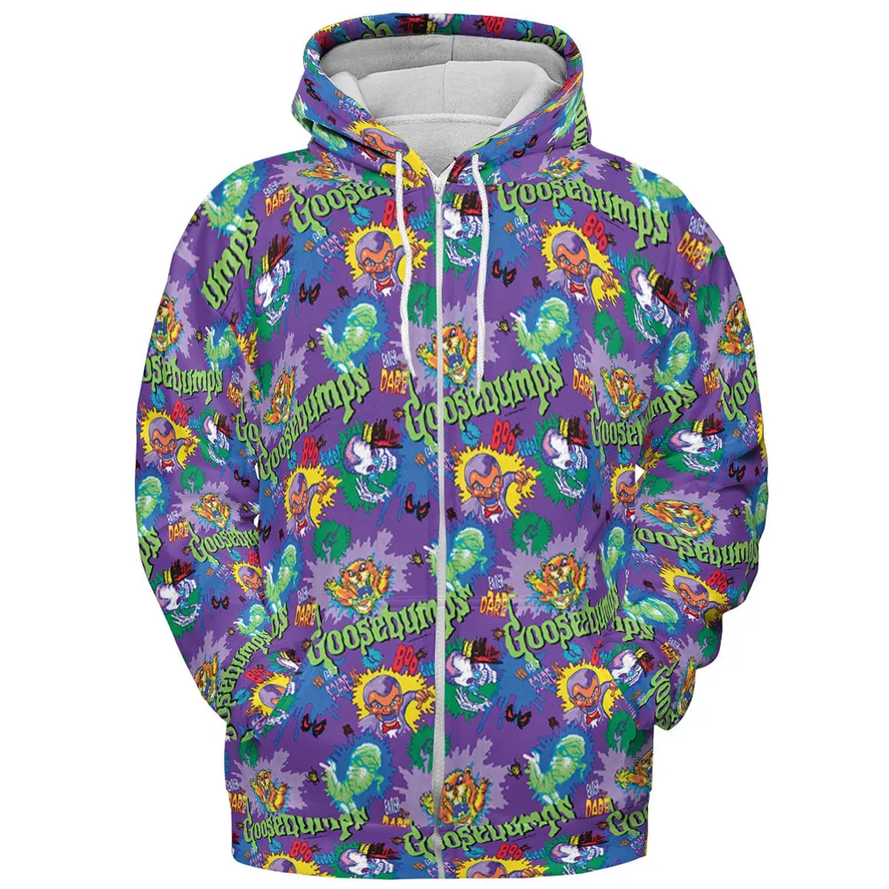 You Can't Scare Me Goosebumps All-over Print Hoodie - 4