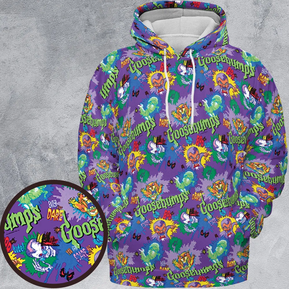You Can't Scare Me Goosebumps All-over Print Hoodie - 2