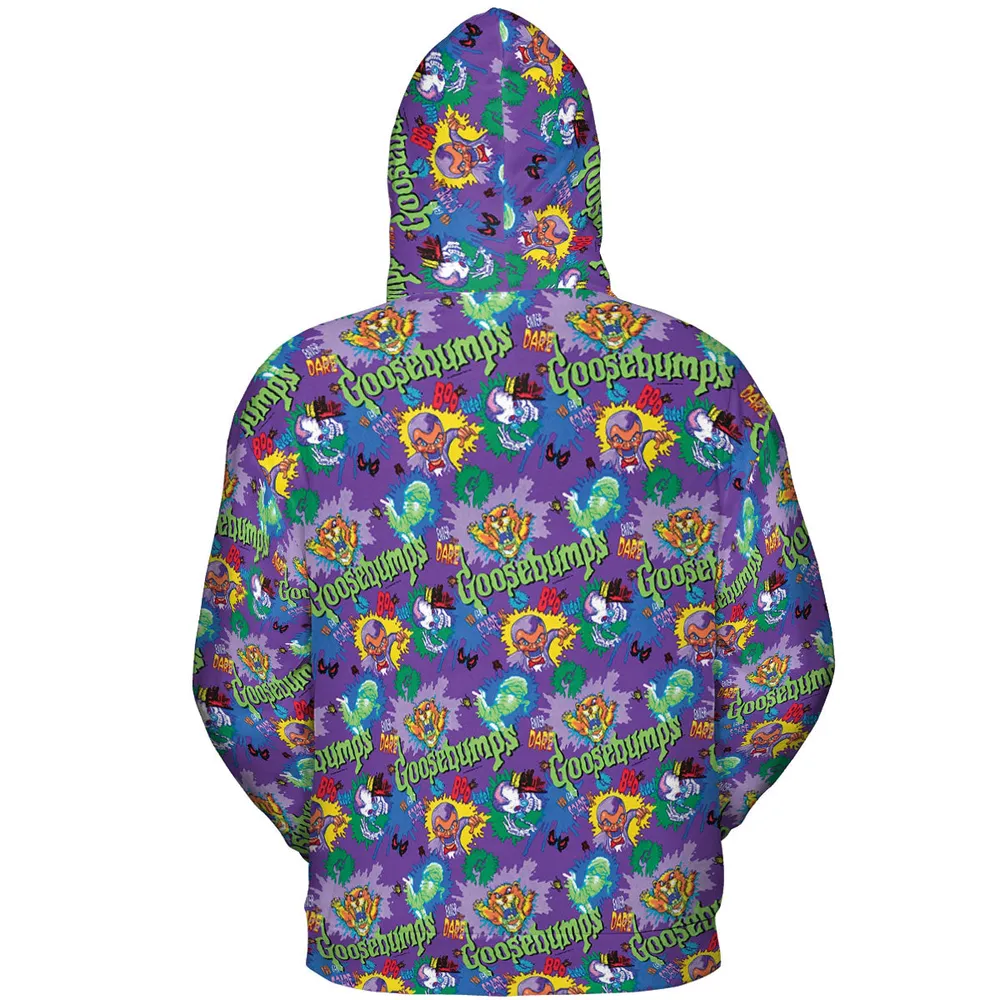 You Can't Scare Me Goosebumps All-over Print Hoodie - 5