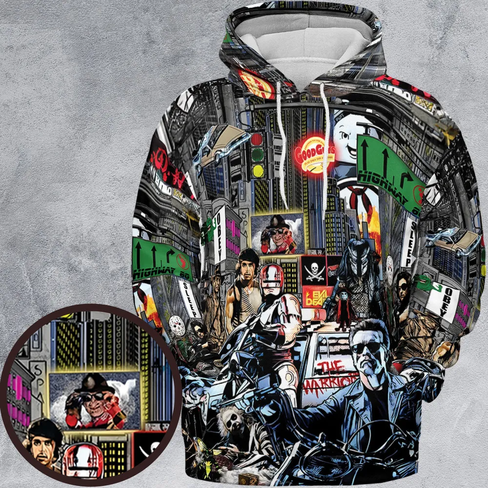 The 80s Iconic All-over Print Hoodie - 2