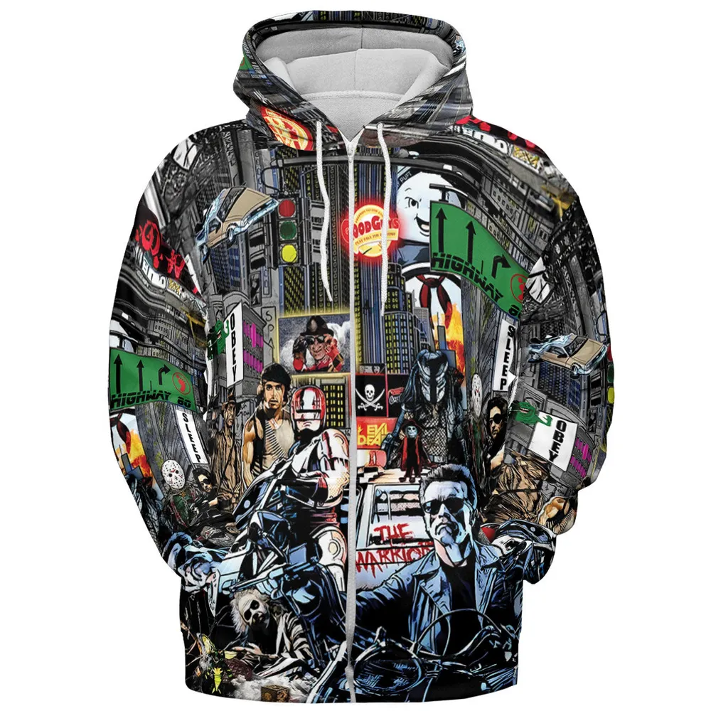 The 80s Iconic All-over Print Hoodie - 4