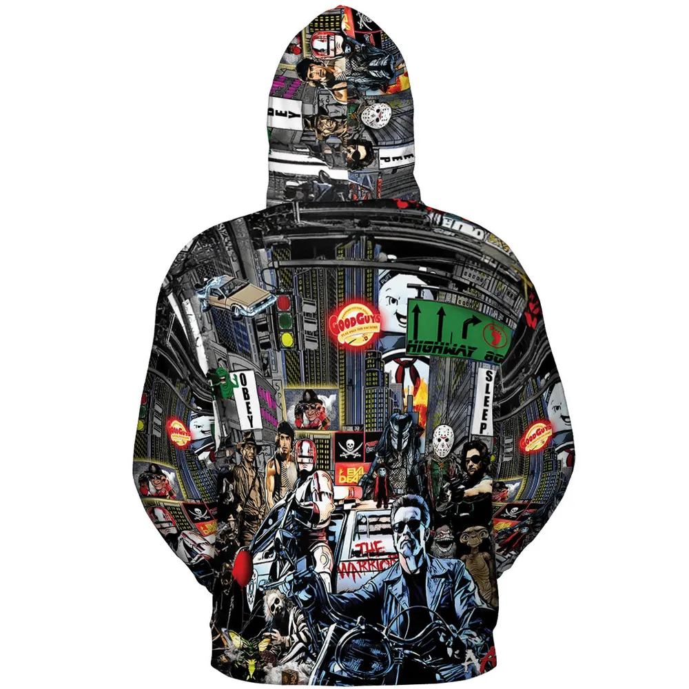 The 80s Iconic All-over Print Hoodie - 5