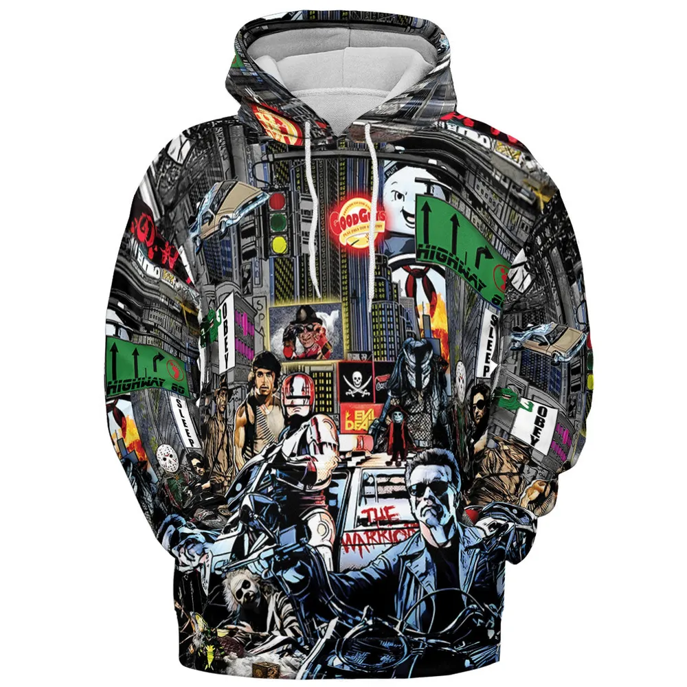 The 80s Iconic All-over Print Hoodie - 3