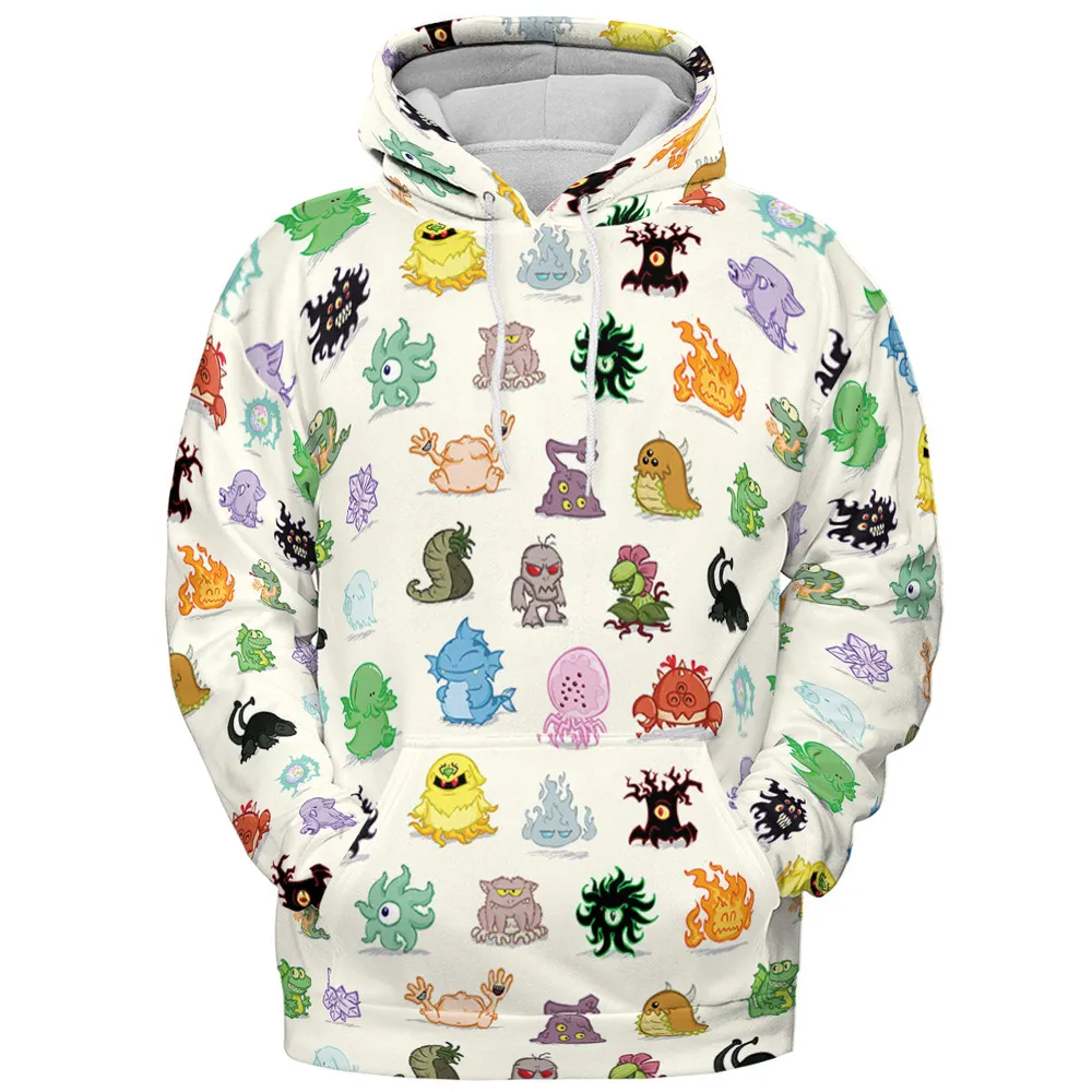 Cute Monsters H. P. Lovecraft All-over Print Hoodie - 3