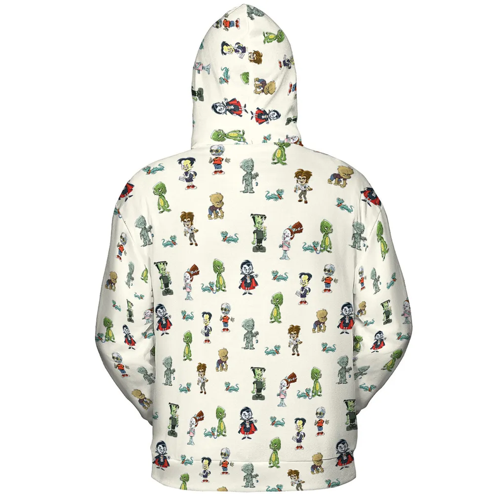 Classic Universal Monster Babies All-over Print Hoodie - 5