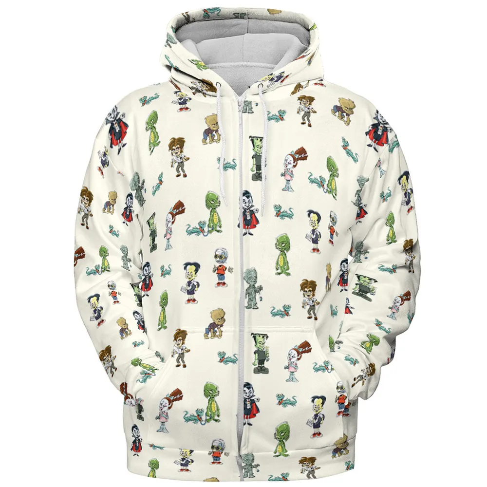 Classic Universal Monster Babies All-over Print Hoodie - 4