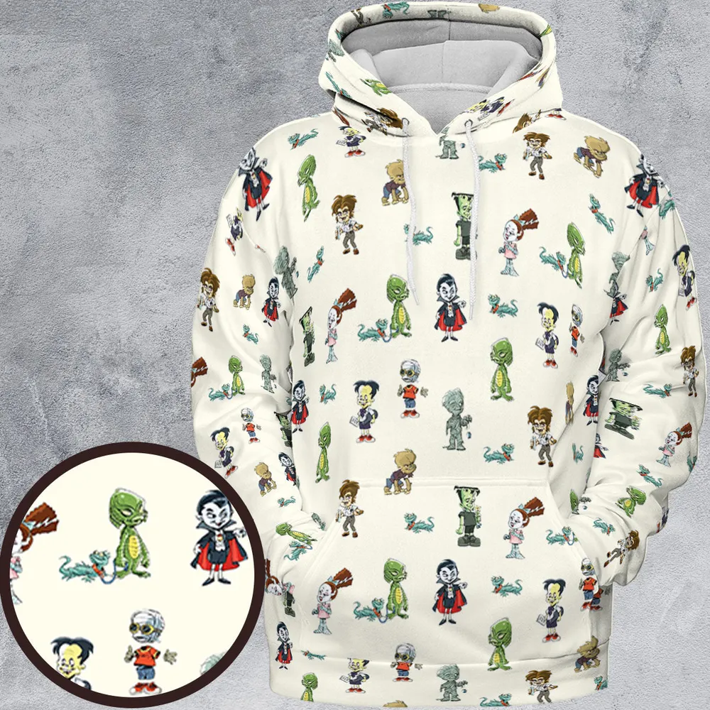 Classic Universal Monster Babies All-over Print Hoodie - 2