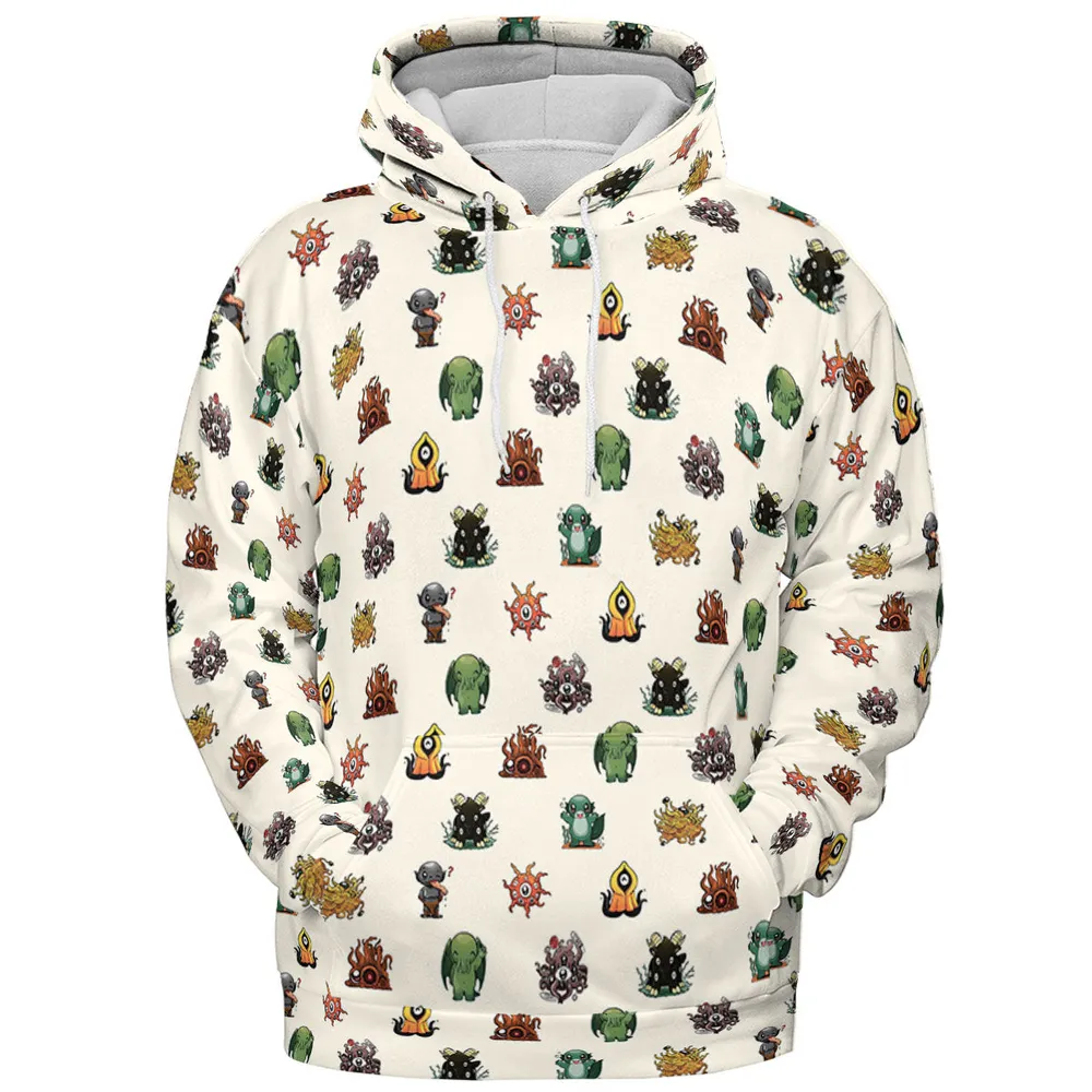 Lovecraft Demons Cute H.P. Lovecraft Monsters Pattern All-over Print Hoodie - 3