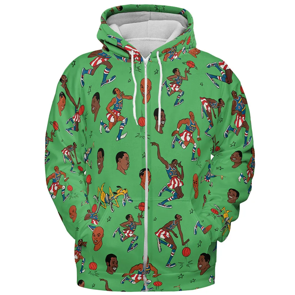 Harlem Globetrotters Characters All-over Print Hoodie - 4