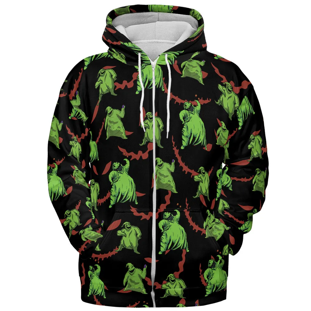 Oogie Boogie Pattern All-over Print Hoodie - 4
