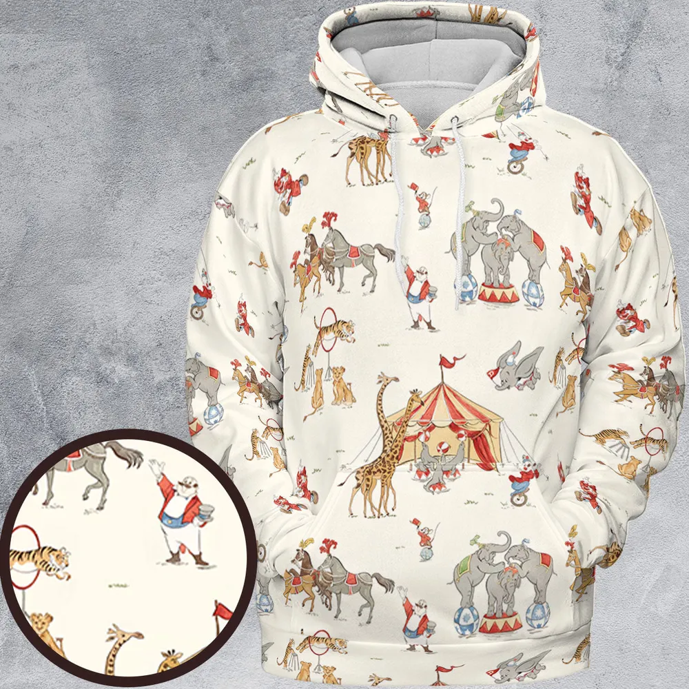 Nostalgic Circus Dumbo All-over Print Hoodie - 2