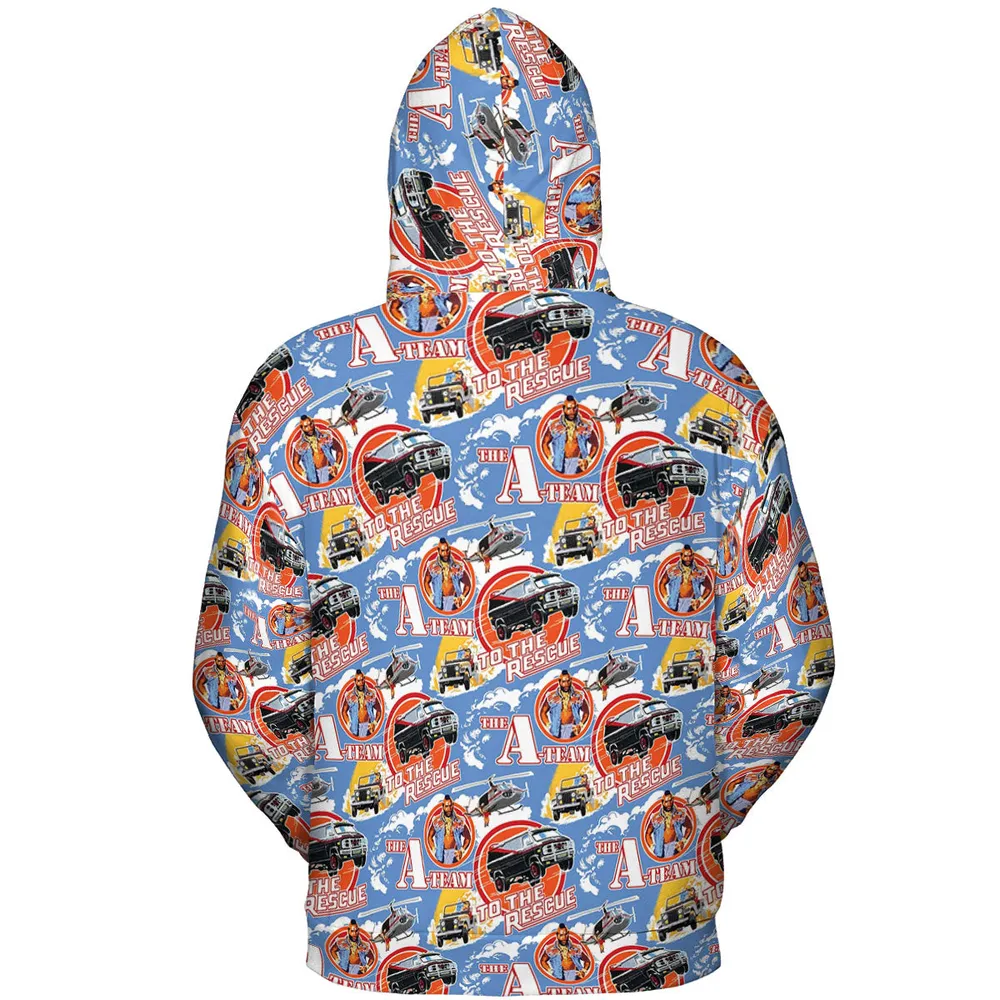 To The Rescue The A Team Pattern All-over Print Hoodie - 5