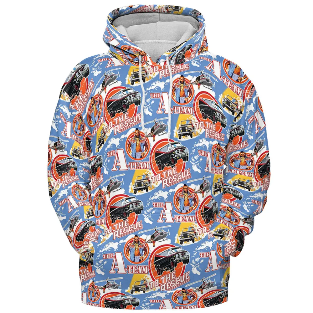 To The Rescue The A Team Pattern All-over Print Hoodie - 3