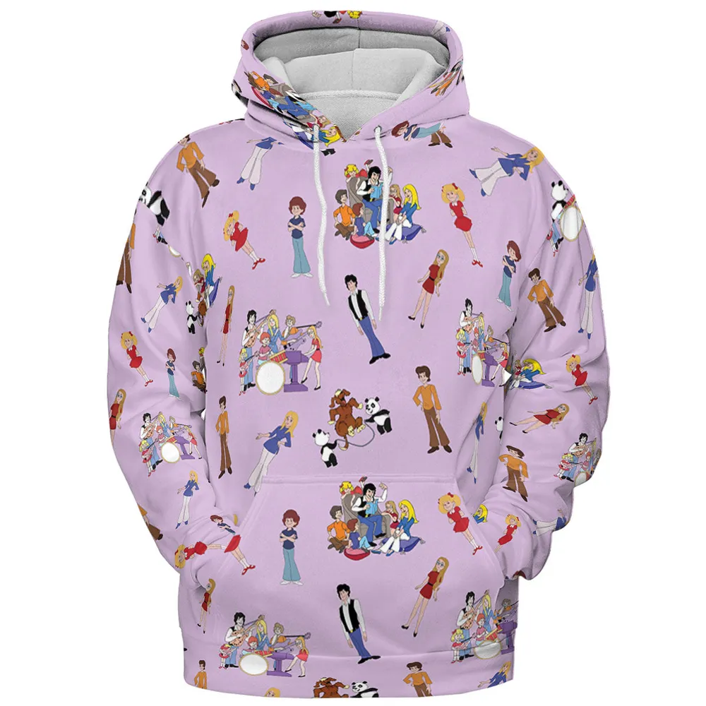 70s The Brady Kids Cartoon All-over Print Hoodie - 3