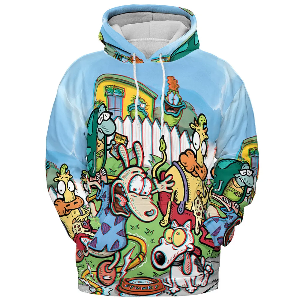 Spunky Style Rocko's Modern Life All-over Print Hoodie - 3