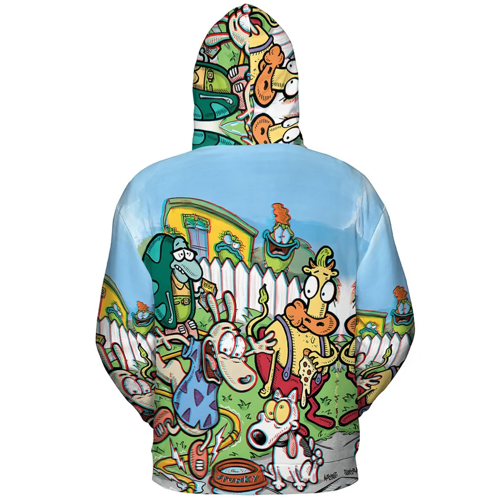 Spunky Style Rocko's Modern Life All-over Print Hoodie - 5