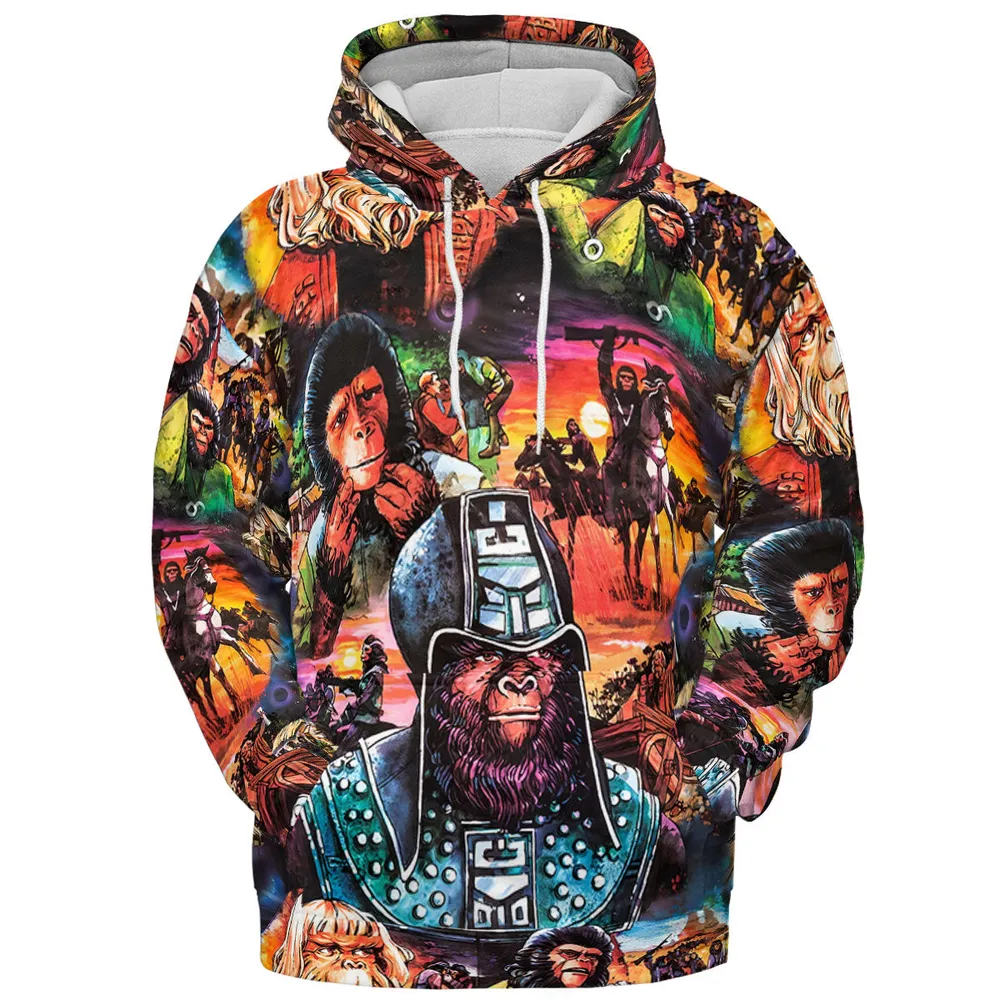 Planet of the Apes All-over Print Hoodie - 3