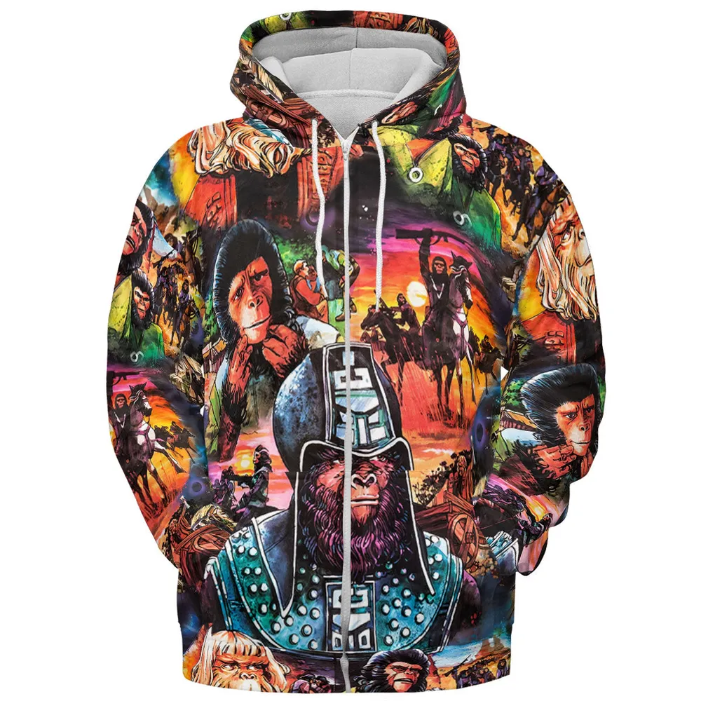 Planet of the Apes All-over Print Hoodie - 4