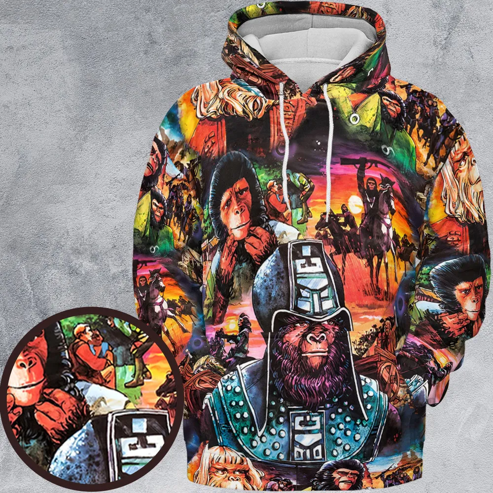 Planet of the Apes All-over Print Hoodie - 2