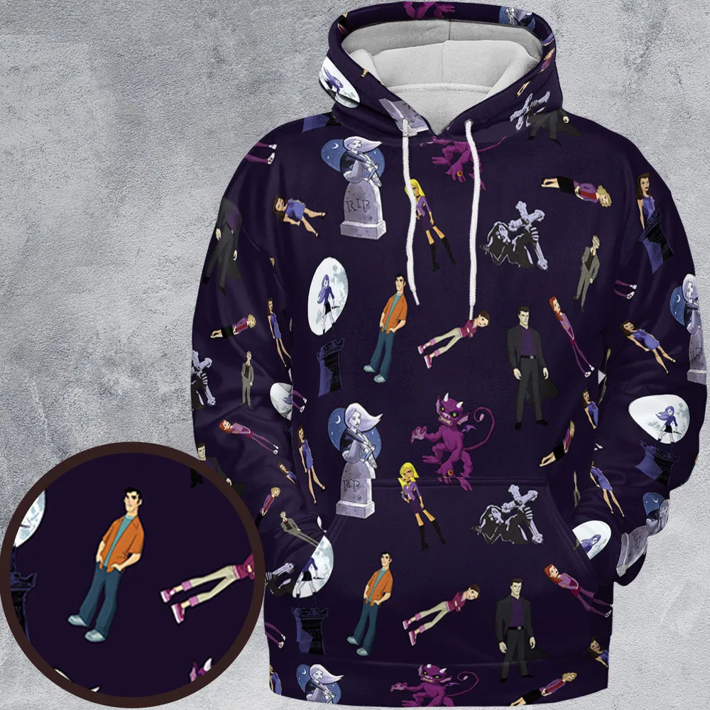 Buffy: The Animated Series Characters All-over Print Hoodie - 2