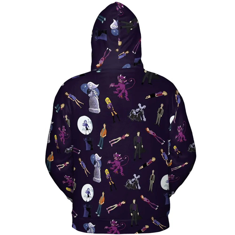Buffy: The Animated Series Characters All-over Print Hoodie - 5