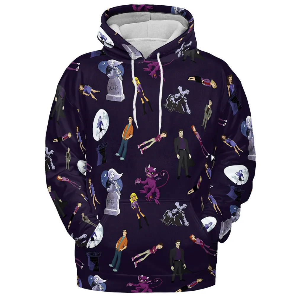 Buffy: The Animated Series Characters All-over Print Hoodie - 3