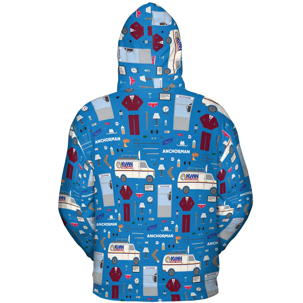 Anchor Chic Anchorman All-over Print Hoodie - 5
