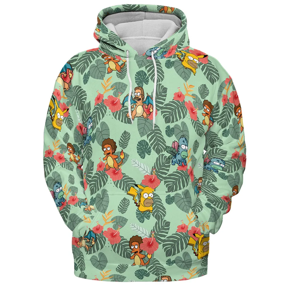 Simpsonmon The Simpsons Pokemon Mashup All-over Print Hoodie - 3