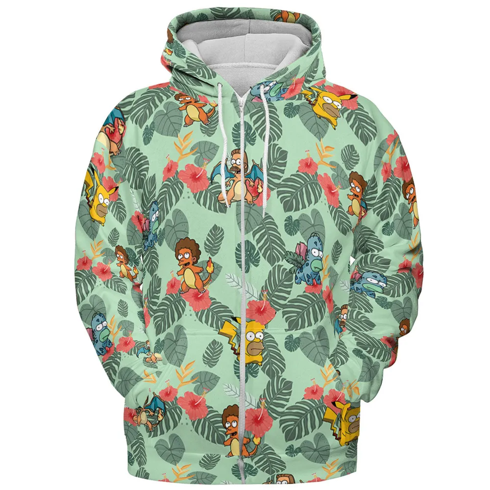 Simpsonmon The Simpsons Pokemon Mashup All-over Print Hoodie - 4
