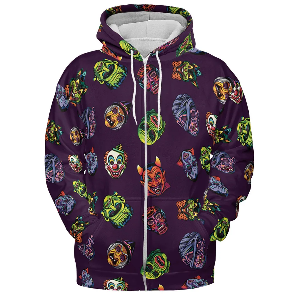 Beast Mode On Monster Masks All-over Print Hoodie - 4