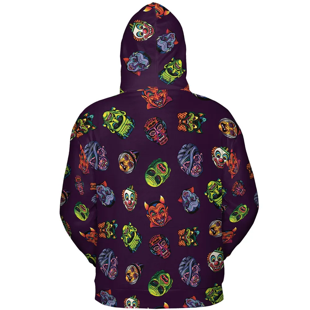 Beast Mode On Monster Masks All-over Print Hoodie - 5