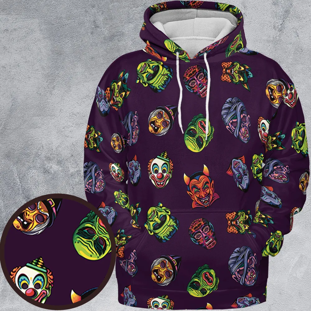 Beast Mode On Monster Masks All-over Print Hoodie - 2