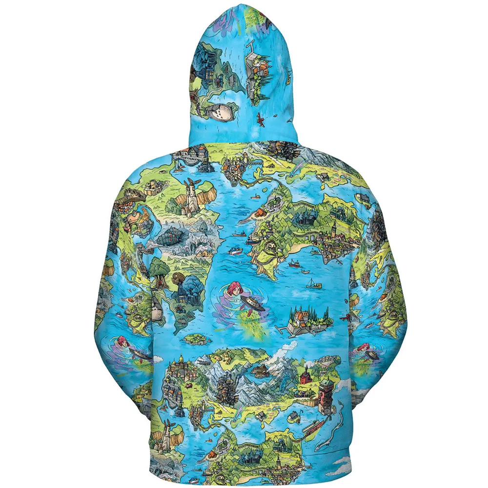 Ghibli Land All-over Print Hoodie - 5