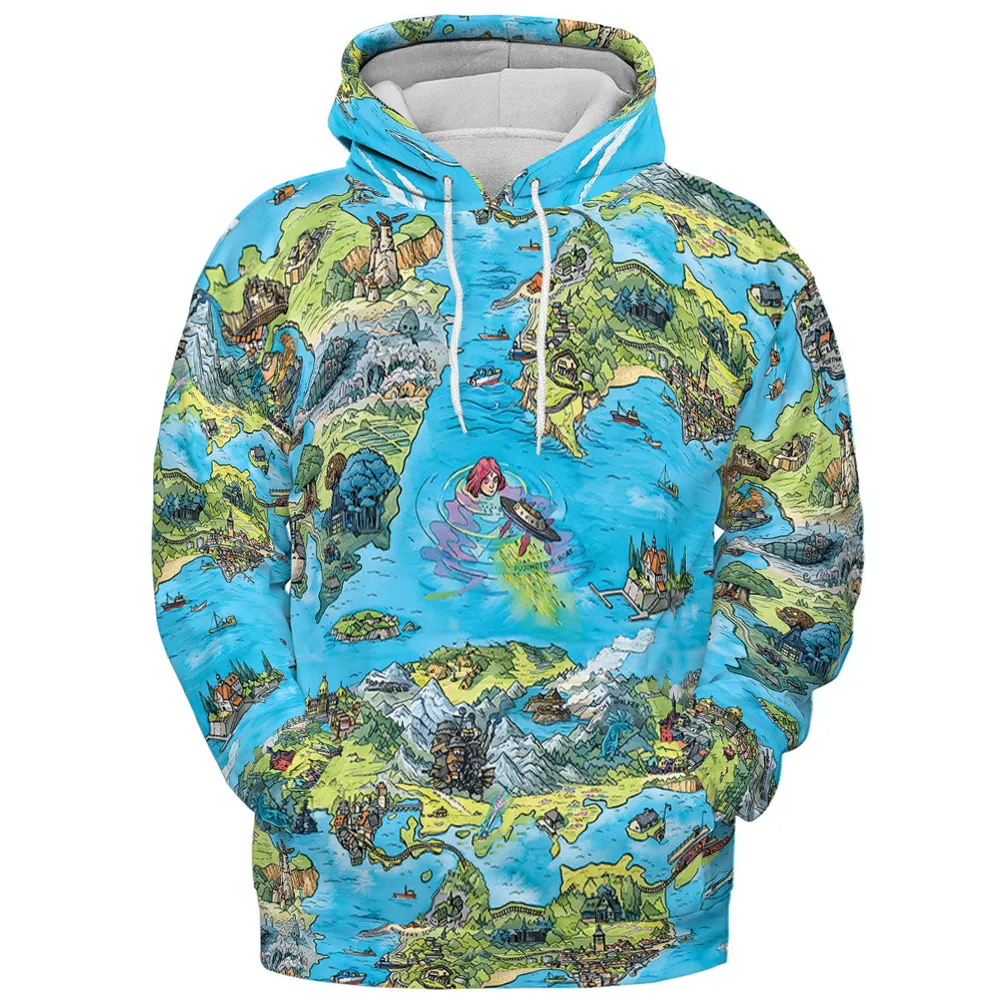 Ghibli Land All-over Print Hoodie - 3