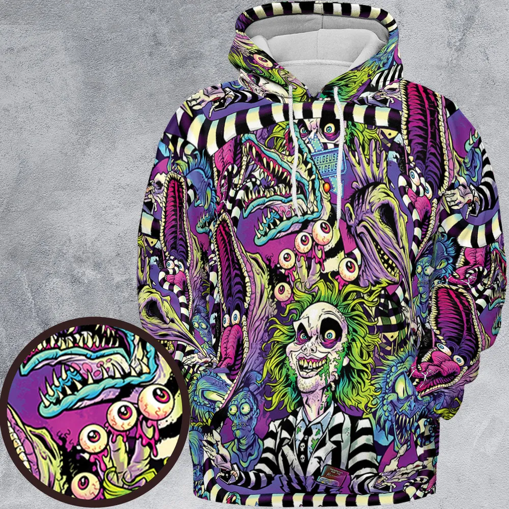 Stay Spooky Beetlejuice All-over Print Hoodie - 2